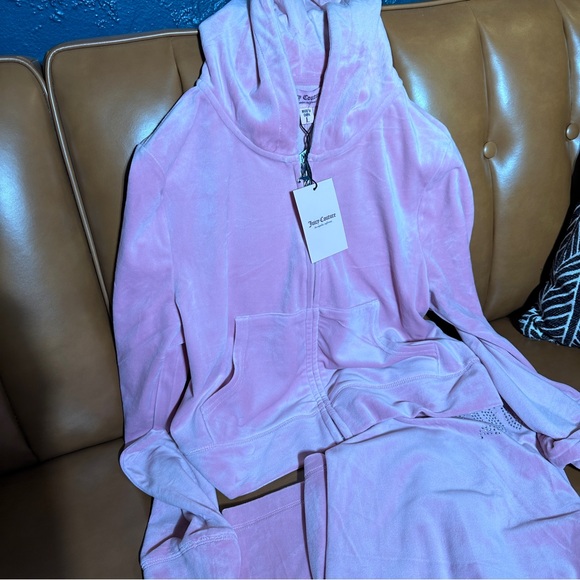 Juicy Couture Velour Tracksuit Hoodie Set NWT Rose - Picture 4 of 4